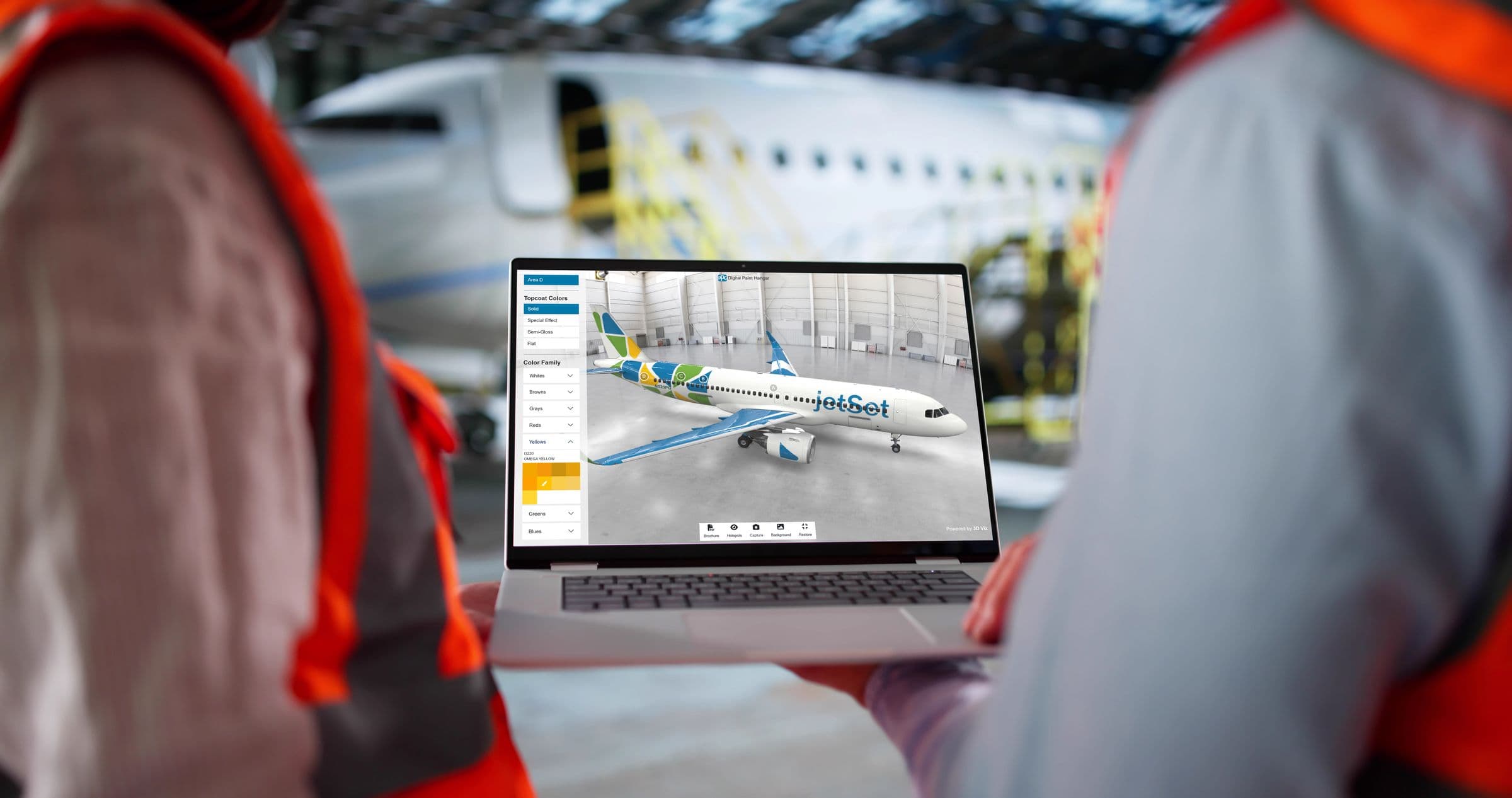 PPG представила веб-инструмент виртуальной окраски воздушных судов AEROVIEW