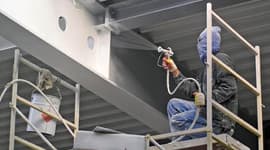 Диагностика качества нанесения и эффективности косообразующих огнезащитных покрытий для металлоконструкций