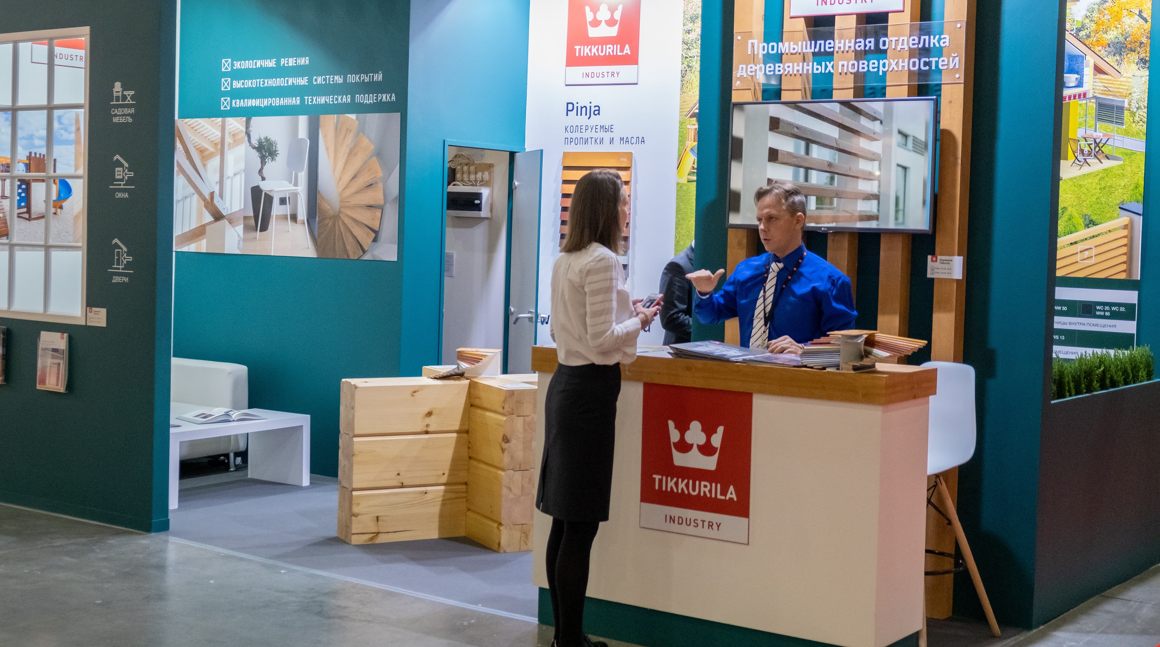 Tikkurila представила комплексные решения для промышленной отделки деревянных поверхностей